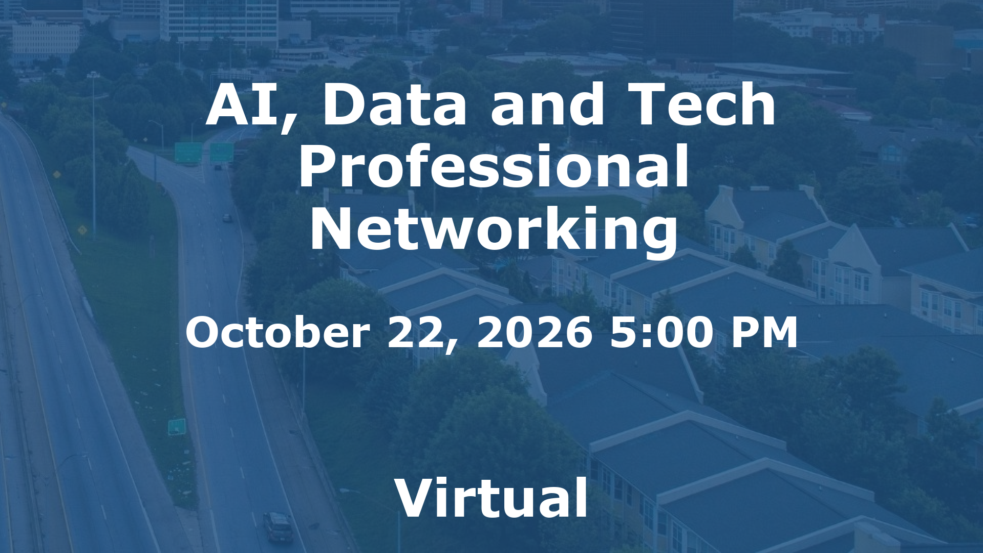 AI, Data and Tech Professional Networking event image